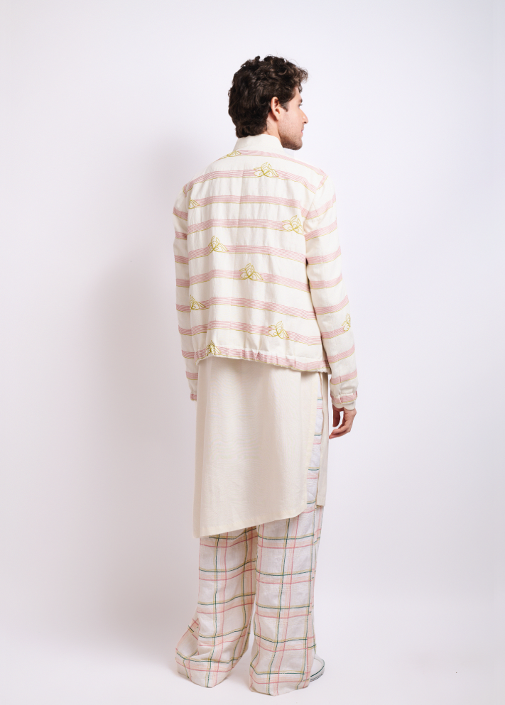 Cotton Linen embroidered Jacket