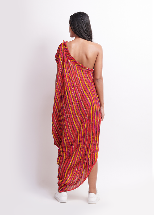 The Sindoor One-Shoulder Dress