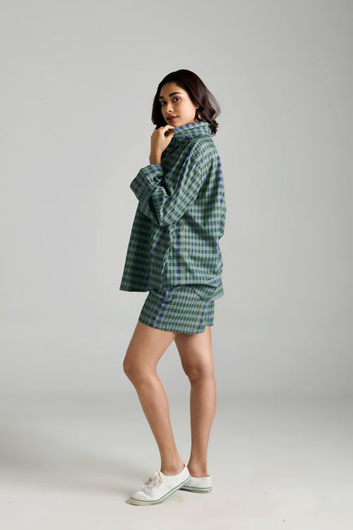 The Checks Shorts Set