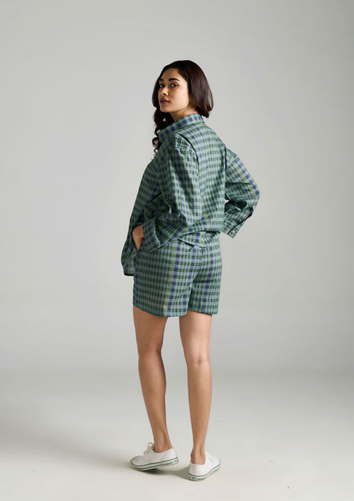 The Checks Shorts Set