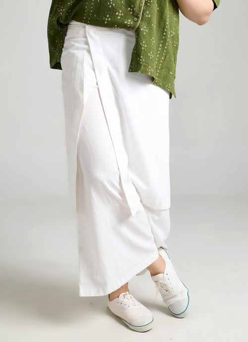 Ivory Drape Trouser