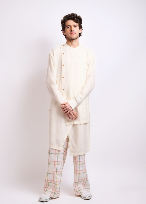 Cotton Silk Kurta Set