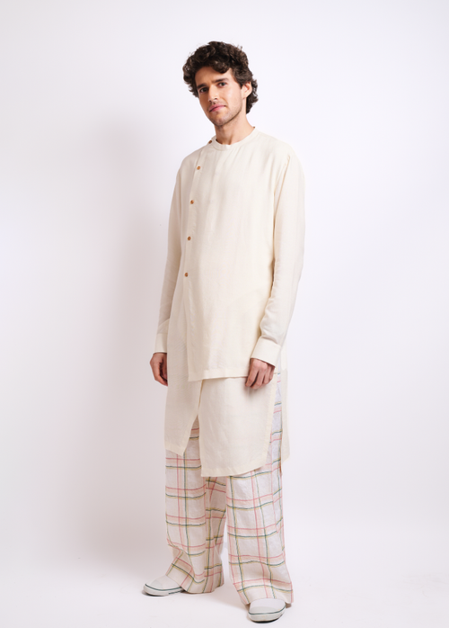 Cotton Silk Kurta Set