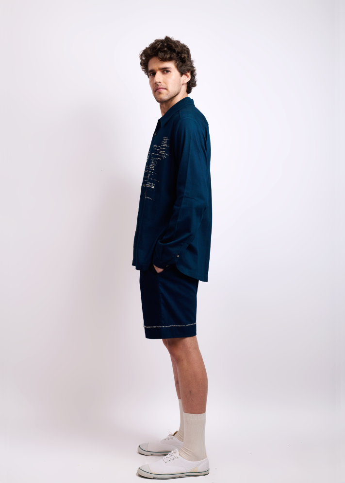 Asemic Full-Sleeved Shirt