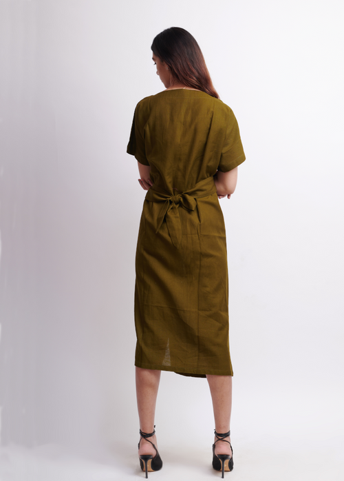 The Kham-Tie Front Dress