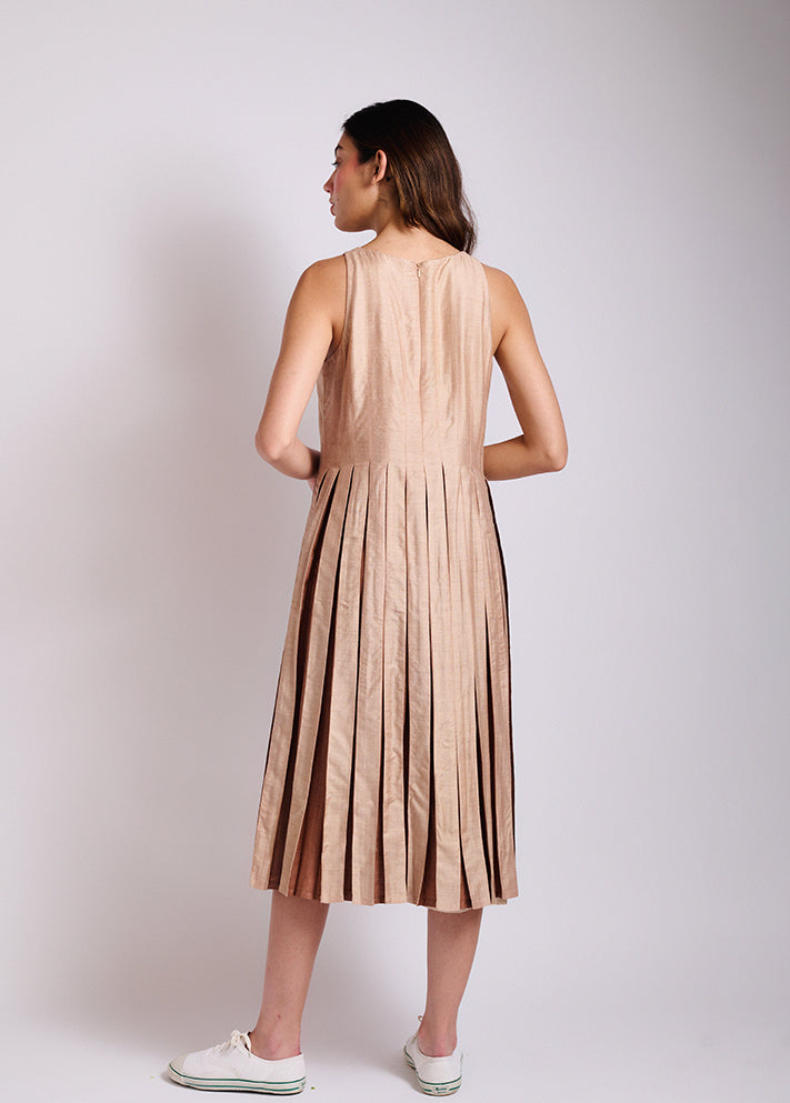 The Pleated Midi Dress
