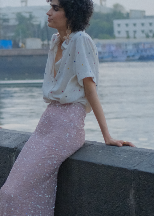 Pink Sitara Skirt