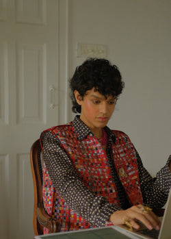 The Noorvi Patti Weave Waistcoat