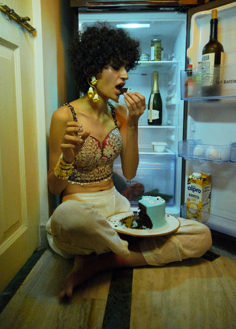 The Shocking Pink Chandra Corset Blouse