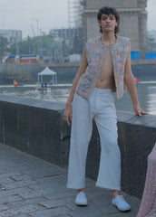 Handloom Zipped Pants